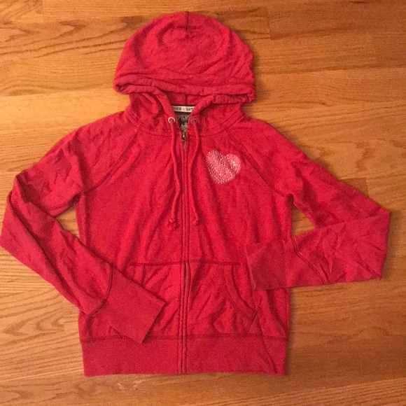 PINK Victoria's Secret Tops - Victoria Secret Pink Zip down Hoodie